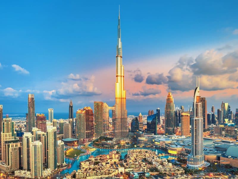 Dubai, ,Amazing,City,Center,Skyline,With,Luxury,Skyscrapers,,United