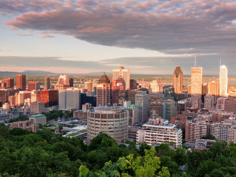 Panorama,Of,Montreal,At,Sunset.,Montreal,,Quebed,,Canada.