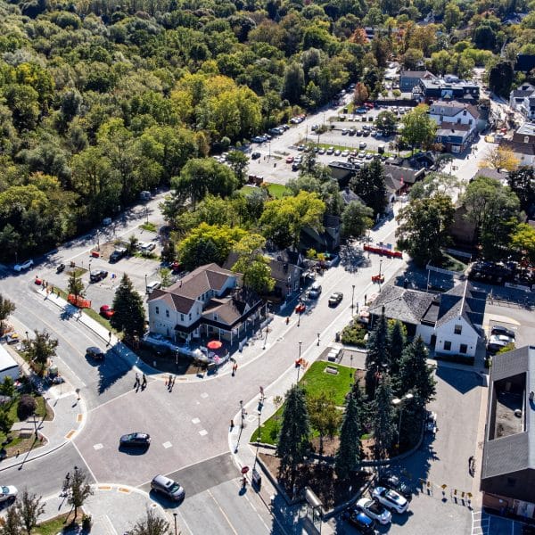 Aerial,View,Of,Unionville,Heritage,Conservation,District,In,Markham.